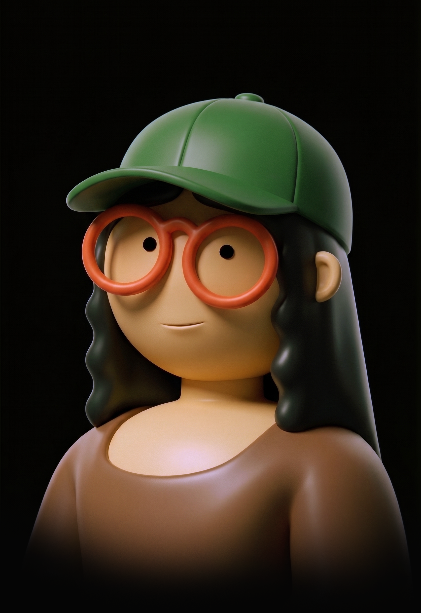 Mona Lisa as a 3D character