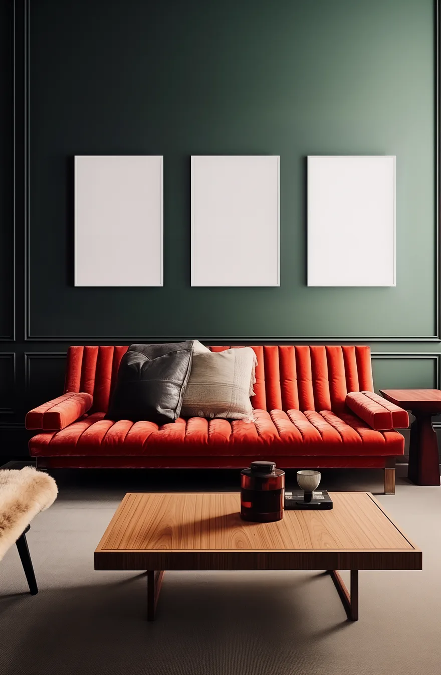 Room scene 15 with blank walls