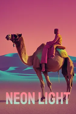 neon light art style