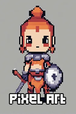 pixel art art style