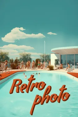 retro photo art style