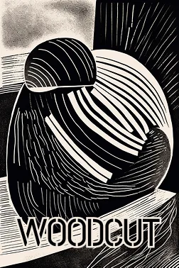 woodcut art style